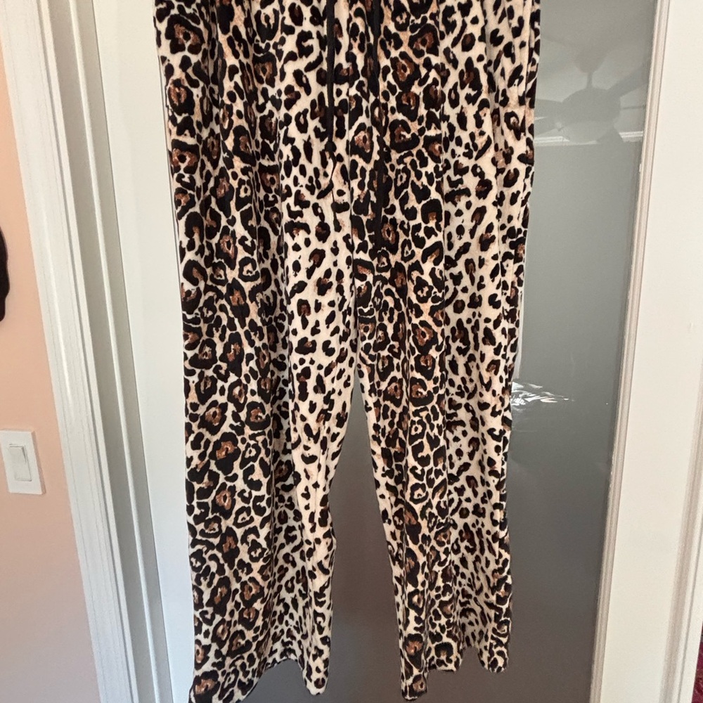 Leopard Print Women's Pants - L